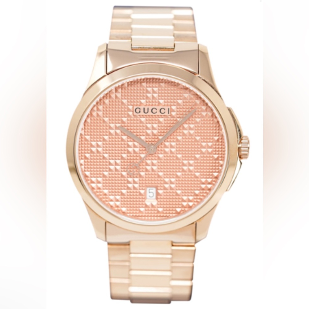 🆕Gucci Women's G-Timeless Rose Gold Watch